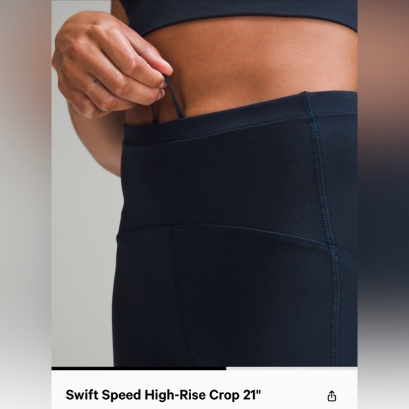 Lululemon Swift Speed High-Rise Crop 21"
True Navy BNWT - Picture 4 of 8